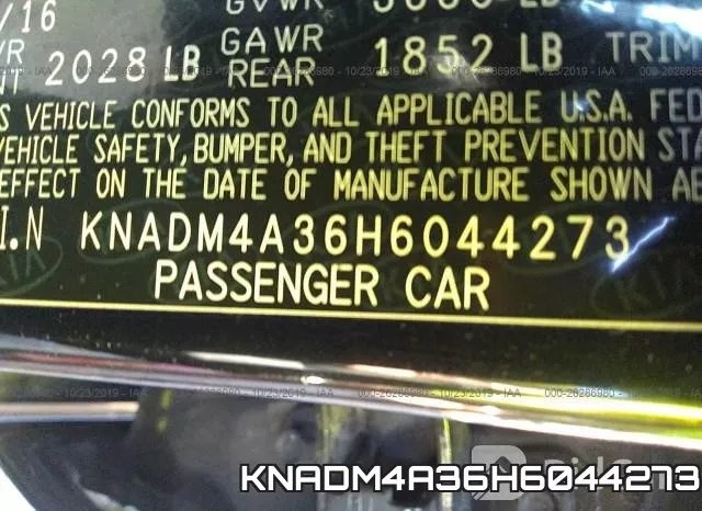 KNADM4A36H6044273 фото 10