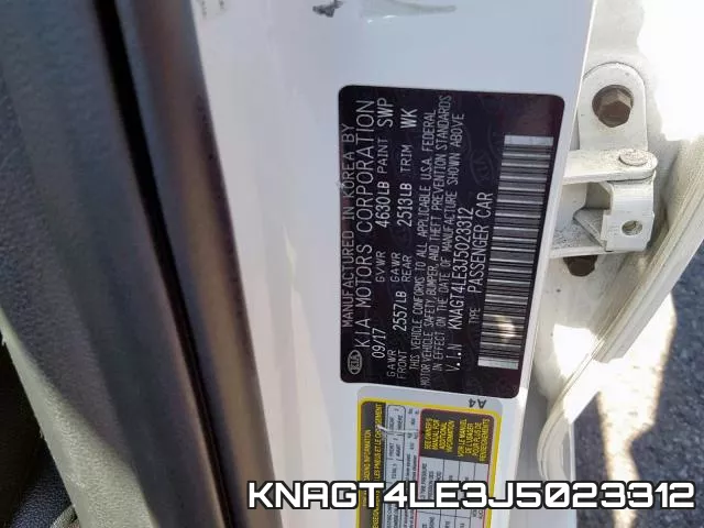 KNAGT4LE3J5023312 фото 2