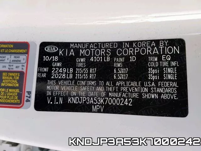 KNDJP3A53K7000242 фото 2