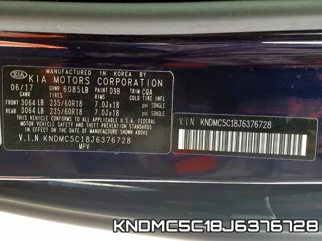 KNDMC5C18J6376728 фото 2