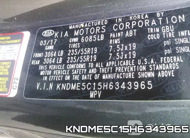 KNDME5C15H6343965 фото 10
