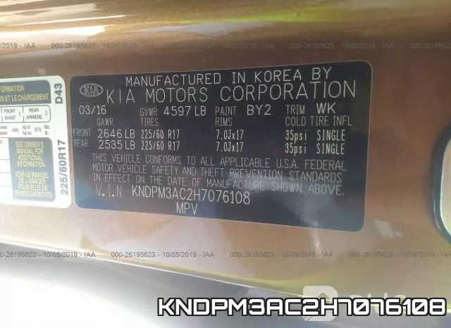 KNDPM3AC2H7076108 фото 10