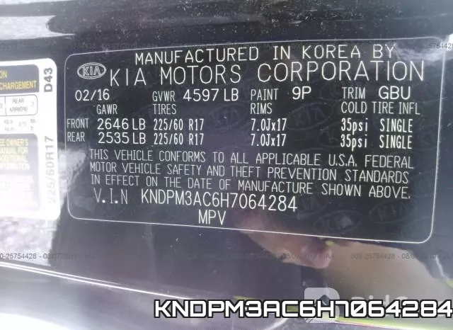 KNDPM3AC6H7064284 фото 10