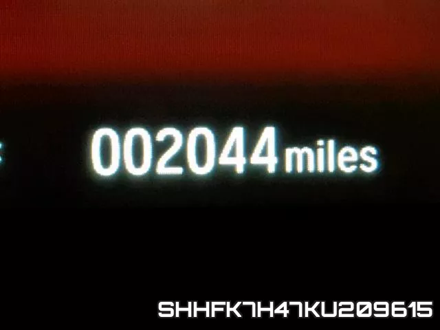 SHHFK7H47KU209615 фото 9