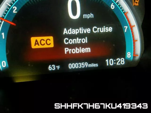 SHHFK7H67KU419343 фото 9