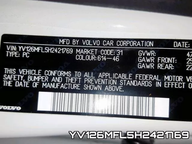 YV126MFL5H2421769 фото 2