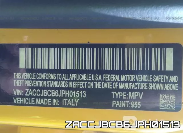 ZACCJBCB6JPH01513 фото 10