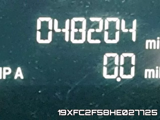 19XFC2F58HE027725 фото 9