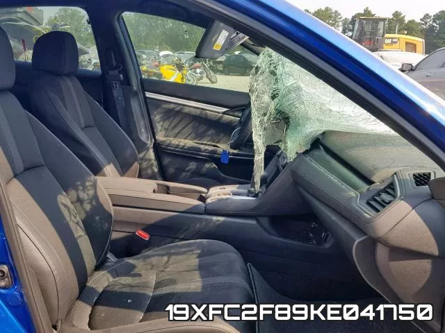 19XFC2F89KE041750 фото 6