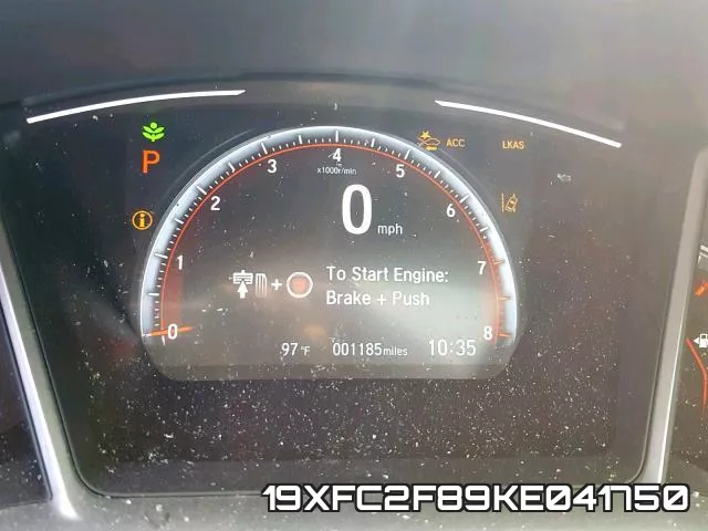 19XFC2F89KE041750 фото 9