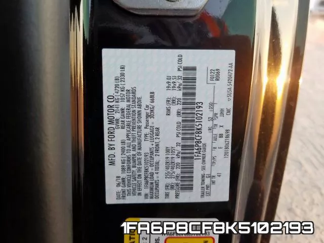 1FA6P8CF8K5102193 фото 2