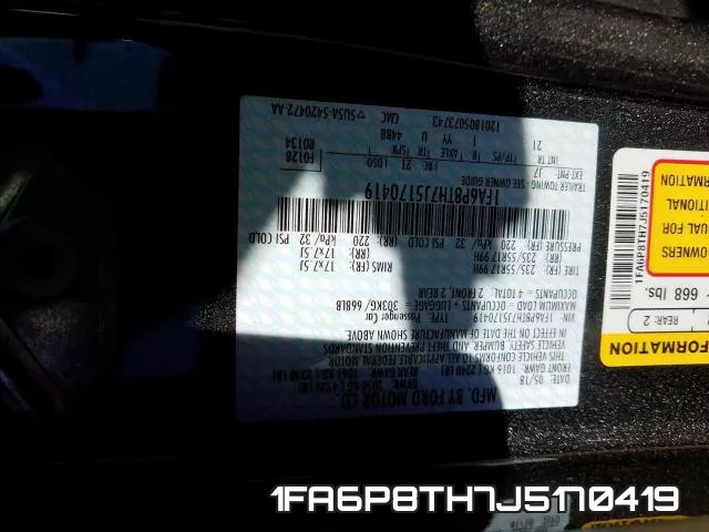 1FA6P8TH7J5170419 фото 2