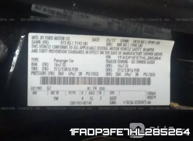 1FADP3FE7HL285264 фото 10