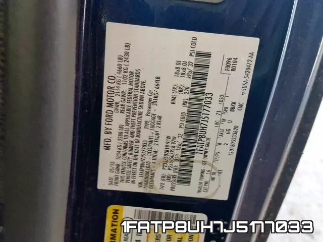 1FATP8UH7J5177033 фото 2
