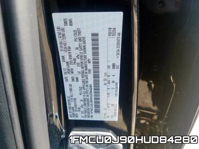 1FMCU0J90HUD84280 фото 2