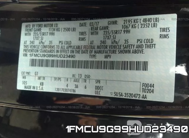 1FMCU9G99HUD23490 фото 10