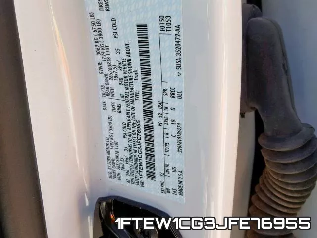 1FTEW1CG3JFE76955 фото 2