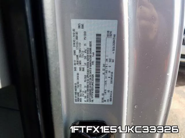 1FTFX1E51JKC33326 фото 2