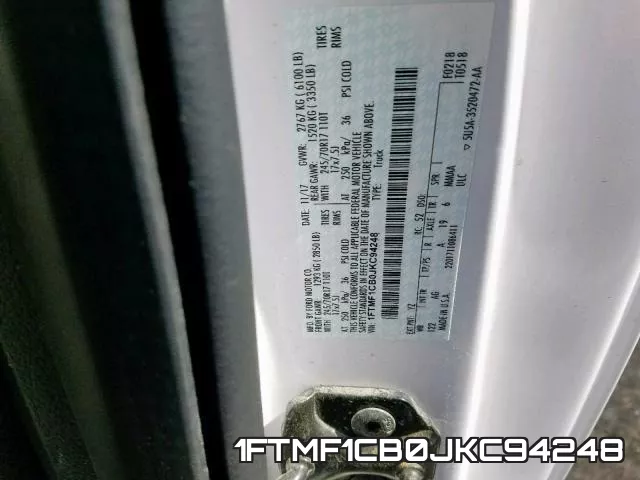 1FTMF1CB0JKC94248 фото 2