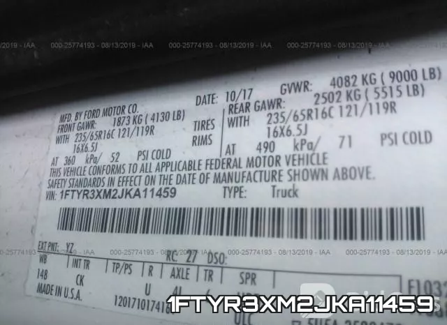 1FTYR3XM2JKA11459 фото 10
