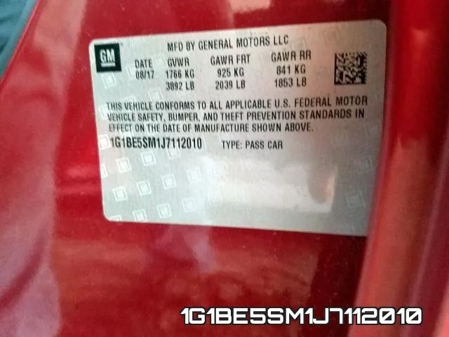 1G1BE5SM1J7112010 фото 2
