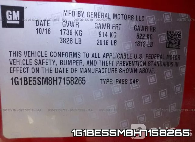 1G1BE5SM8H7158265 фото 10