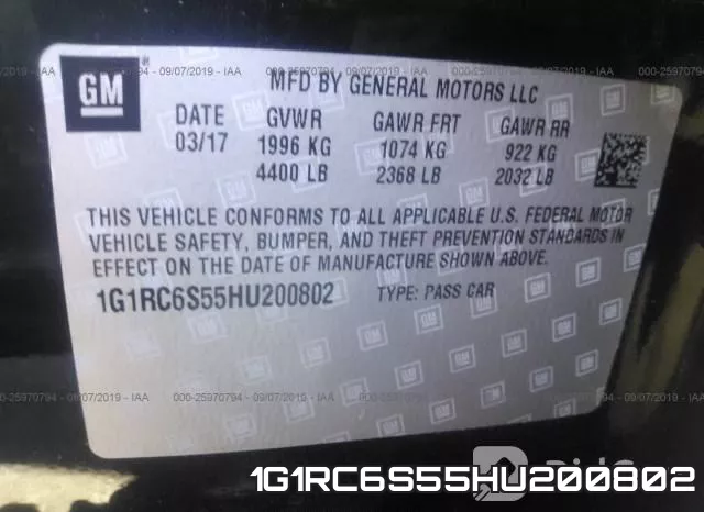 1G1RC6S55HU200802 фото 9