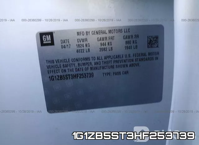 1G1ZB5ST3HF253739 фото 10