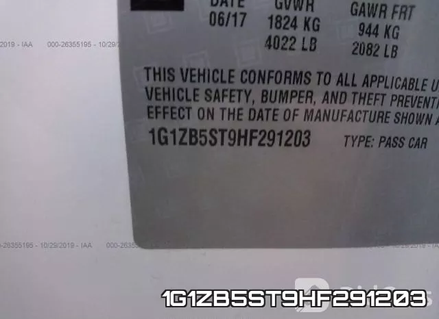 1G1ZB5ST9HF291203 фото 10