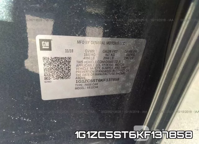 1G1ZC5ST6KF137858 фото 10