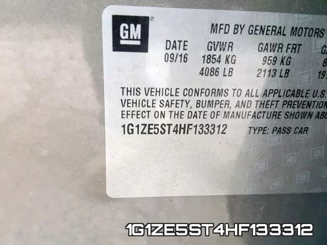 1G1ZE5ST4HF133312 фото 2