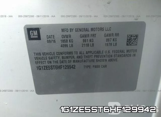 1G1ZE5ST6HF129942 фото 10