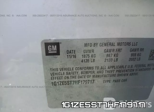 1G1ZE5ST7HF179717 фото 10