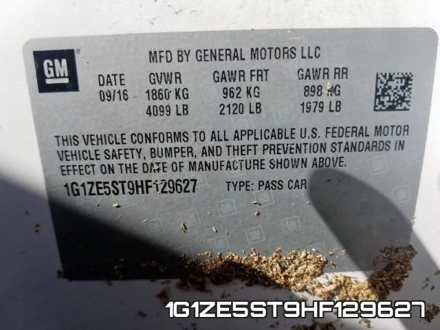 1G1ZE5ST9HF129627 фото 2