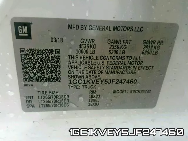 1GC1KVEY5JF247460 фото 2