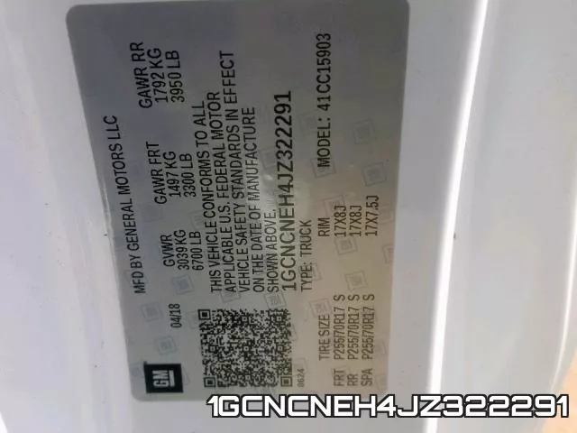 1GCNCNEH4JZ322291 фото 2
