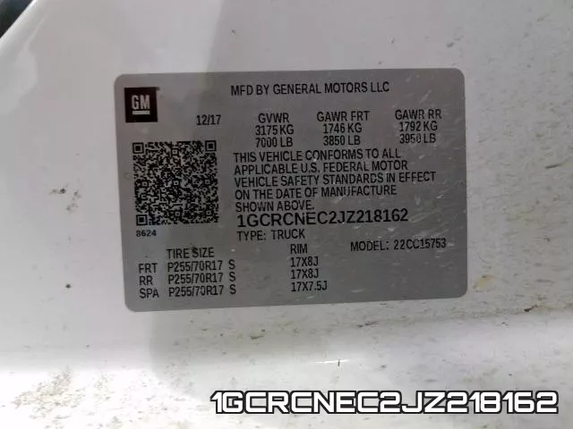 1GCRCNEC2JZ218162 фото 2