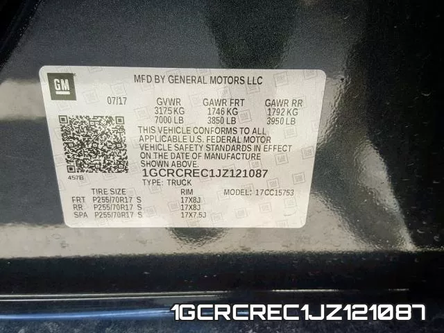 1GCRCREC1JZ121087 фото 2