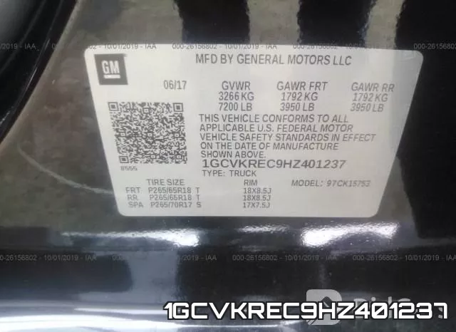 1GCVKREC9HZ401237 фото 10