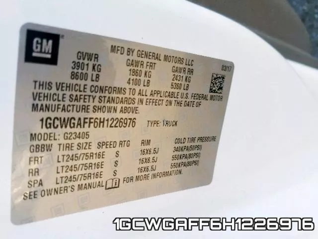 1GCWGAFF6H1226976 фото 2