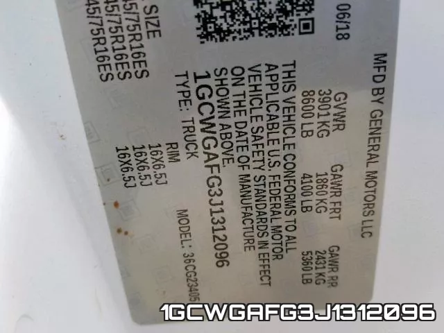 1GCWGAFG3J1312096 фото 2