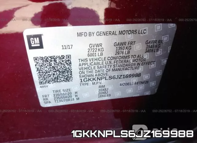 1GKKNPLS6JZ169988 фото 10