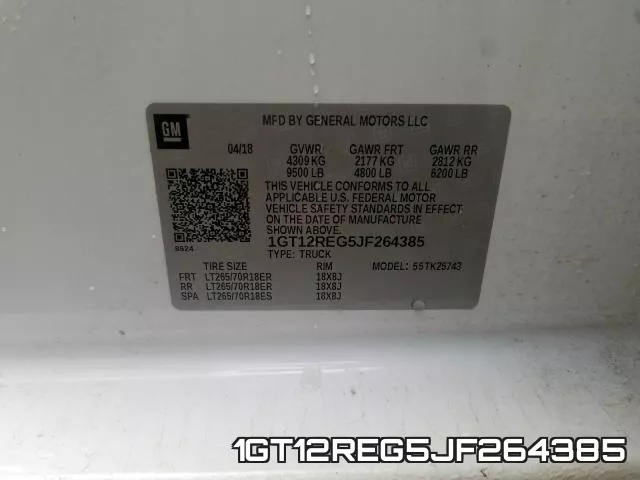 1GT12REG5JF264385 фото 2