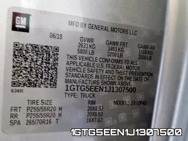 1GTG5EEN1J1307500 фото 2