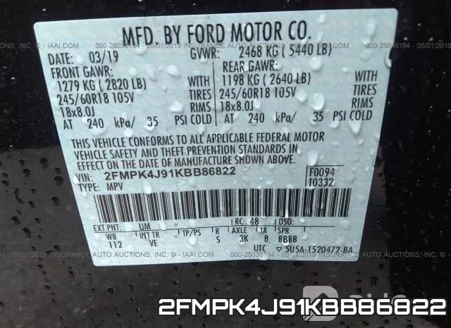 2FMPK4J91KBB86822 фото 9