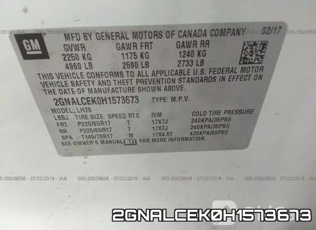 2GNALCEK0H1573673 фото 10