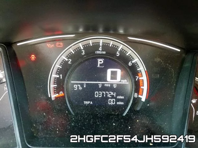 2HGFC2F54JH592419 фото 9