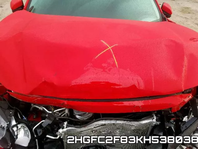 2HGFC2F83KH538038 фото 8