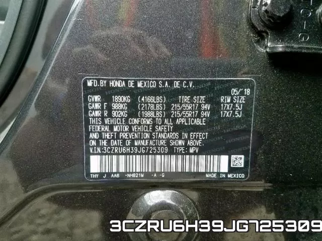 3CZRU6H39JG725309 фото 2