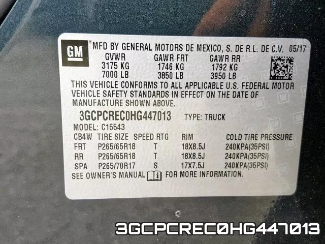 3GCPCREC0HG447013 фото 2
